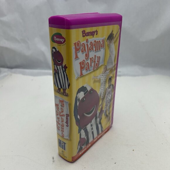 Barney's Pajama Party VHS Video Tape Sing Along Songs Purple Case - Picture 3 of 4
